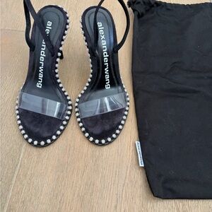 Alexander Wang Black Heels with crystals